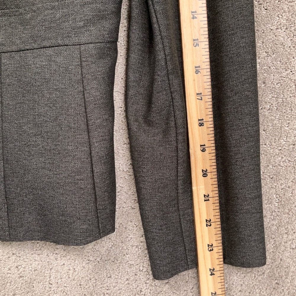 Le Suit Pantsuit Women 8 30W 30.5L Gray Mini Herringbone‎ Career Neutral Classic - Picture 8 of 16